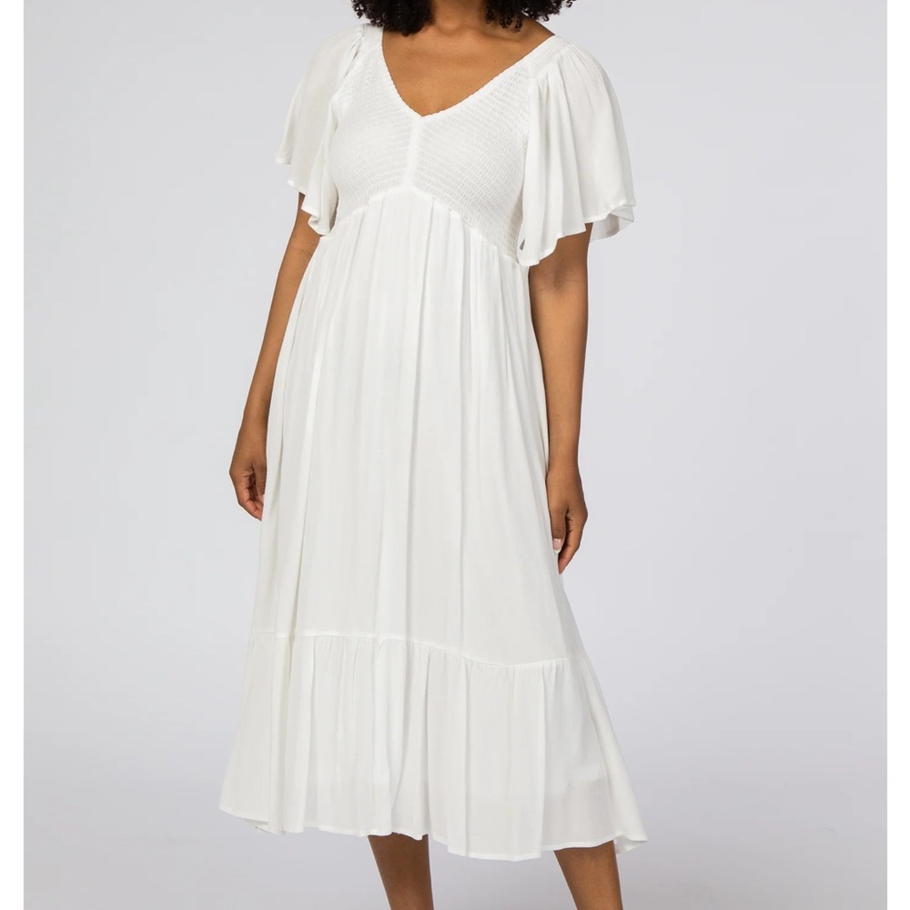 PinkBlush Maternity ruffle dress